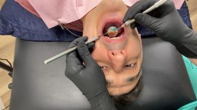 Nurse Bunny Checks Dr. Canada's Teeth Close Up
