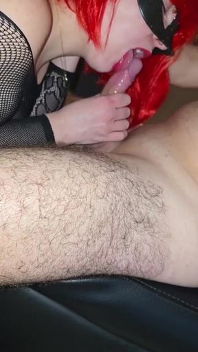 I suck my lover in a love room