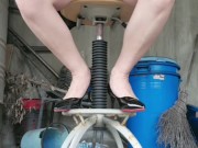 【Shemale】Ting xuan anal sex on high chair in ruins