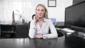 Business Woman Kenda James is Tied and Gagged in Her Office! 4K Video Version
