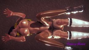 Cowboy Bebop Hentai 3D - Faye Valentine blowjob with cum in her mouth and fucking her