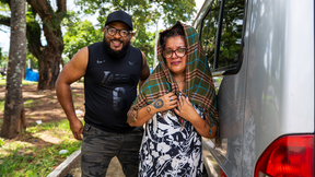 mature gets anal fist fucked in my van