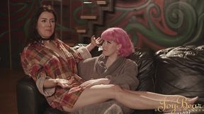 peek behind the scenes during filming of joybear feature coupling