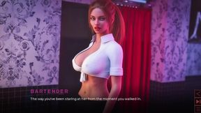 Hot & MILF Stepmom Work as Waitress, Wear Hot Outfit in Bar - the Synthetic - Ntr Extra Content
