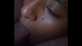 milagro chupando boca abajo