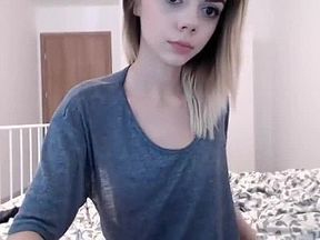 Tina Stunning Blonde Teen Toying Pussy With A Vibrator 03