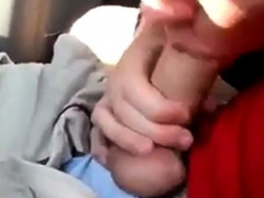 Blonde boy sucks daddy in the car