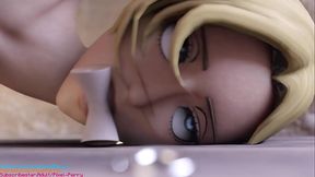 Mikasa Ackerman fucks Annie Leonhardt in the ass (Futa on Futa) Animation made by pixel-perry