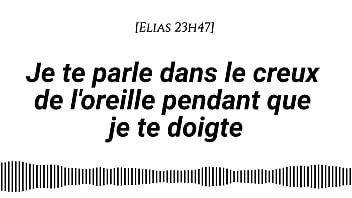 [Audio pour les femmes] Je te parle dans le creux de l&rsquo_oreille pendant que je te doigte [Ambiance nocturne][Doigtage][Bruits mouill&eacute_s][Voix d&rsquo_homme] [Tendre puis sale]