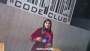 risadas e gozadas bastidores da casa de swing code club com as gostosas marcella schultz e nicoly mattos