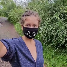 I decided to take a little walk and filmed a video for you. Of course a little rain didn't stop me!
