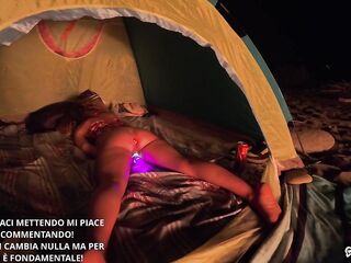 MY WIFE IS IN THE TENT COME SCREW HER? REAL STRANGER AWAKENS DOXY TRIO PARTICULAR 10K SUBSCRIBERS