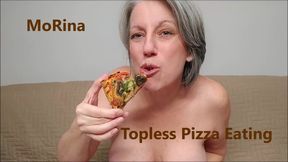 Topless Pizza Eating mobile vers