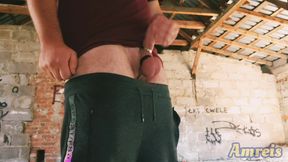 Hot Summer Cum. Part 2. Long Jerk off and Walking Around an Abandoned Building.