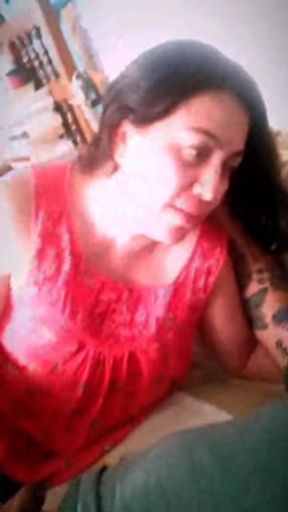 My boyfriend's friend gave me so many kisses that I got horny and sucked his cock