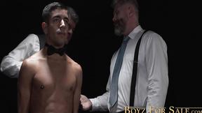 ”Babe Milo Miles gets rimmed in a sexy ass fucking session with bushy daddy Cain”