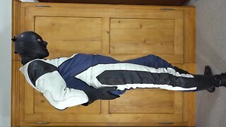 Blue retro bike suit