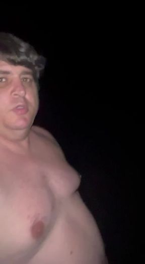 Getting naked and throwing my clothes off a bridge into a stream