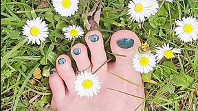 Close up Feet in Nature