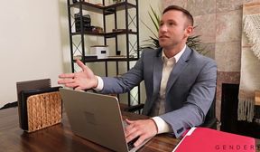 gigi ravine gets fucked by miles fallon on the office desk