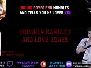 Dad can't handle his drinks, Asmr, soft, nsfw, throat sounds, DD LG, dad groans. audiogasm.