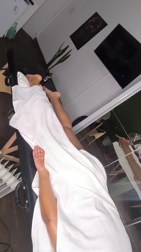 Part 2 Ebony Massaging Wife Released by Gentle Cuckold