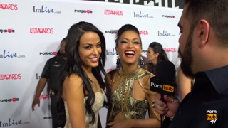 PornhubTV Layla Sin &amp; Skin Diamond Red Carpet 2015 AVN Interviews