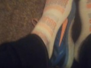 Blue Nike Shoes & Cute Hexagon White Dirty Socks (No Audio)