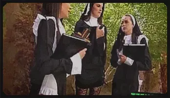 Sinful Nun Cosplay Orgy – XXX Parody with Hot Teens