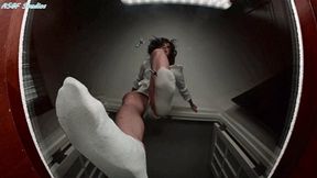 FOOT VIRGIN! New Asian Princess SWEATY SOCK CRUSH! Part 2 - MP4