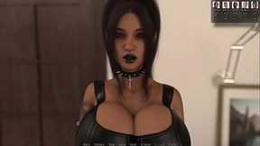 Big Titted Goth Slut Gets Feet Licked and Fucked in 3D Hentai Game
