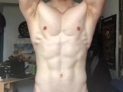Handsome Hunk Flex His Hot Muscles