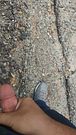Side of the road playing with myself