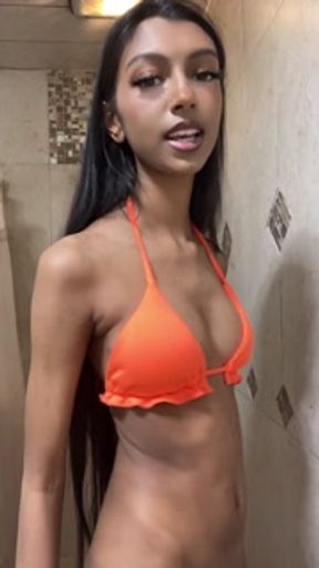 petite 18 year old indian girl partially nude in bikini more exclusive content on onlyfans