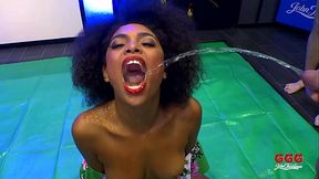 GGG John Thompson - PISS OLYMPICS - RUSSIAN vs LATINA SLUT