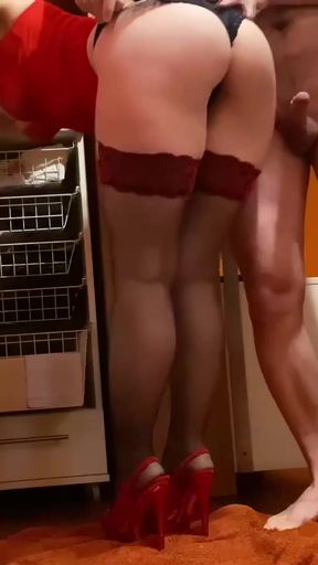 Must-see moment from &quot;Horny stepson watches stepmom.&quot;