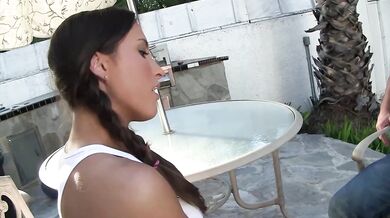 Tattooed Brunette Latina Lizz Tayler Gets Fucked And Swallows Cum- Skankery