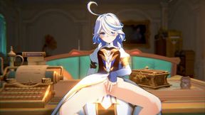 Furina - Wild Dream of FFM Threesome During Work