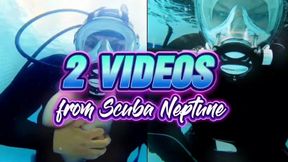 2 in 1 Scuba Neptune Compilation: Underwater Fetish & Sensual Masturbation - 18 Min MOV HD