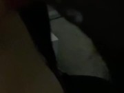 Random Slutty Latina gives sloppy blowjob in Storage Unit