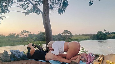 MECANICO CASADO SAIU DO TRABALHO PRA FUDER MEU CUZINHO NA BEIRA DA LAGOA