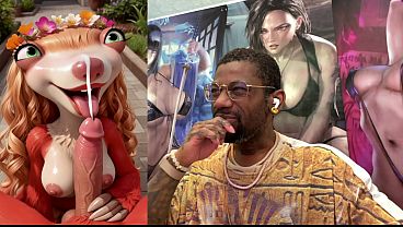 Big Breast Sid Looking Like A Baddie While Sucking Off A Hard Cock So Good He Cums Extra Hard, AI Generated