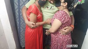 Indian Desi Jeeja Sali and Wife Threesome Video. Indian Threesome Video.