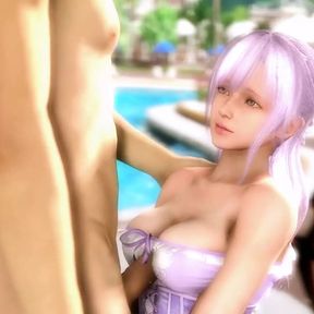 DOA SFM Fiona Getting Tittyed Fucked At The Beach