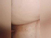 Laska w 6 miesiącu ciąży ma ochotę na ANAL i spust w środku.