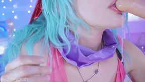 cherrycrush - horny bulma from dragon ball trains anal and rides a big cock 🔥