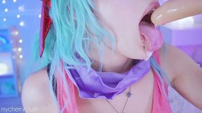 cherrycrush - horny bulma from dragon ball trains anal and rides a big cock 🔥