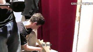 Big-dicked dude ruins my amateur lesbian hookup with his massive cock