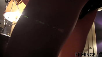 FEMINGE 4K - The Dark-Haired Model Loves Oral Arrangements