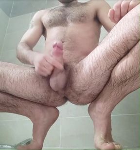 Empty my balls in the shower
